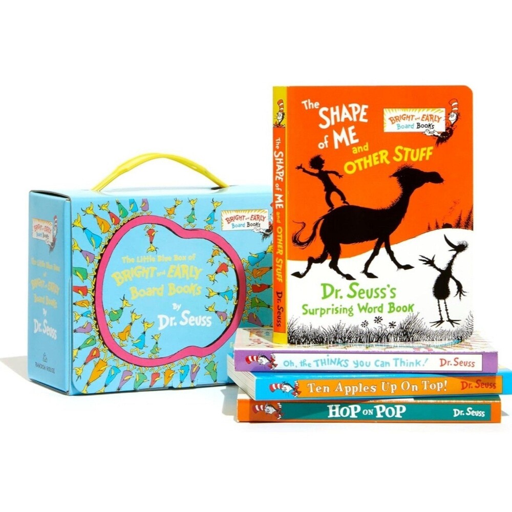 Dr. Seuss The Little Blue Box of Bright & Early Board Books (Set of 4 + Case)